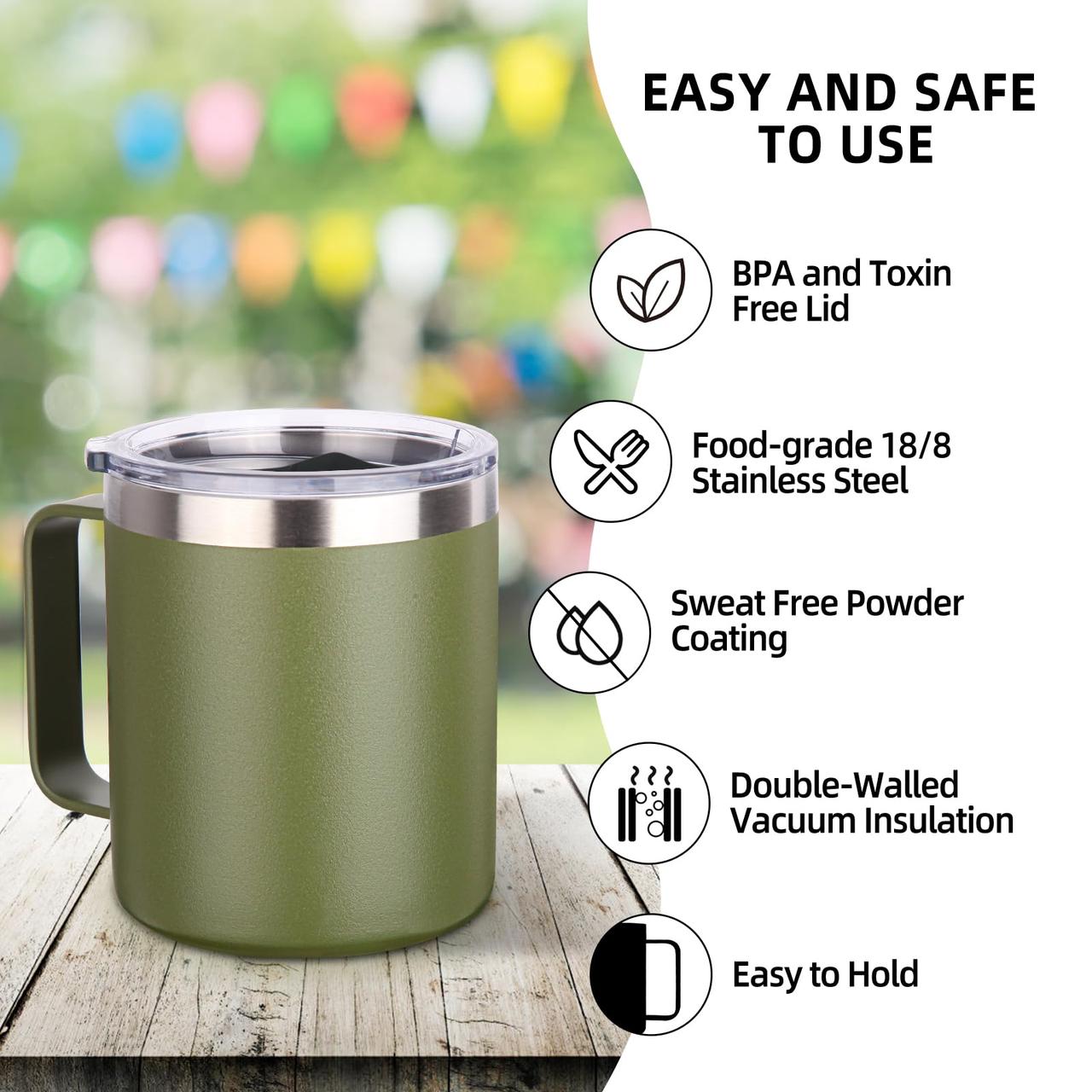 Luscious Stainless Steel Vacuum Mug With BPA-Free Lid 360ml 2 Luscious Stainless Steel Vacuum Mug With BPA-Free Lid 360ml - Image 2